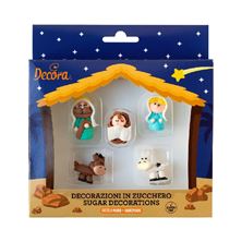 Picture of CHRISTMAS NATIVITY SUGAR DECORATIONS X 5